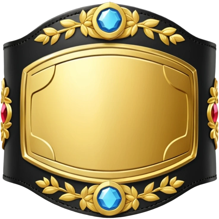 Gold championship belt emoji