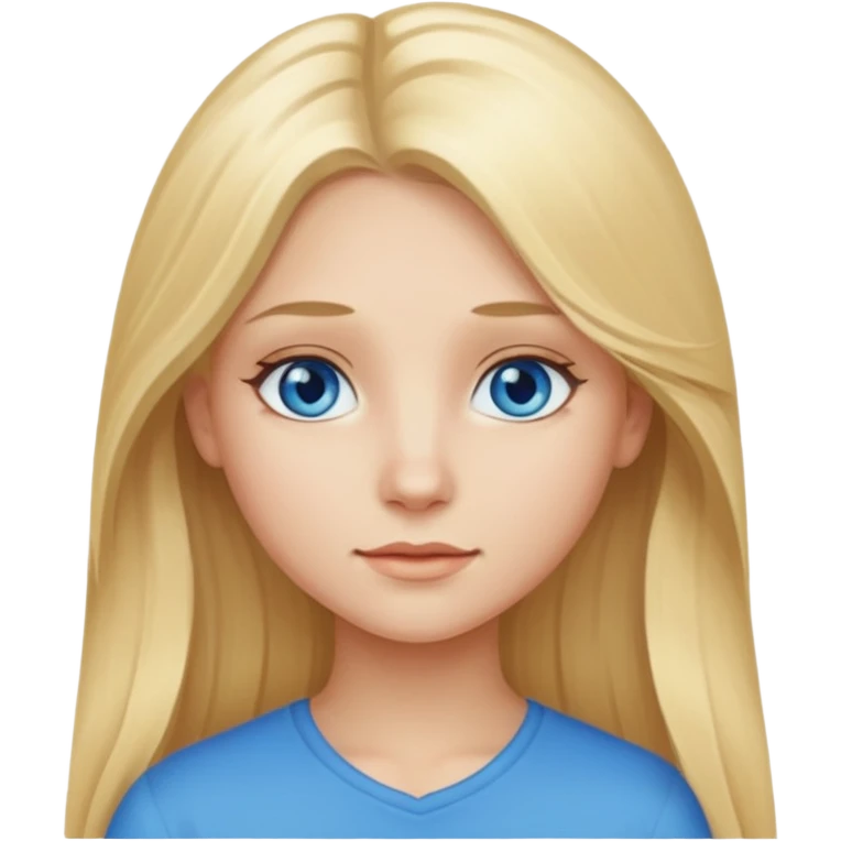 Girl with long blonde hair emoji