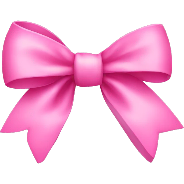 Pink bow emoji