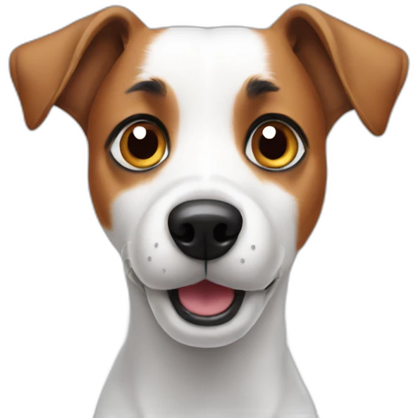 Confused jack russell emoji