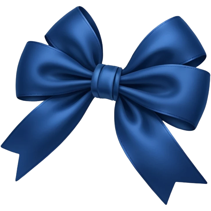 Dark blue bow emoji