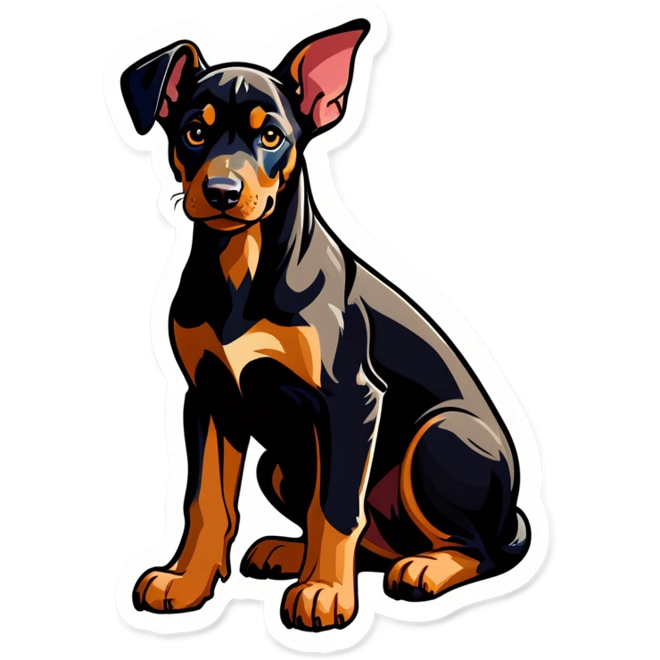 Doberman puppy emoji