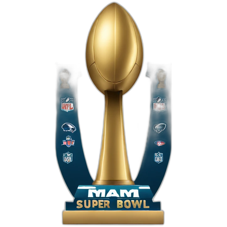Super Bowl trophy emoji