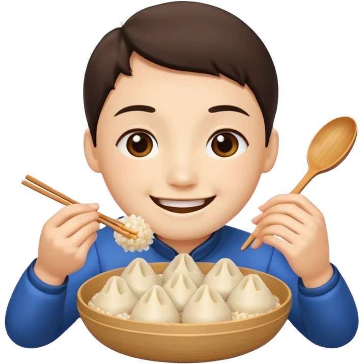 eat rice dumplings emoji