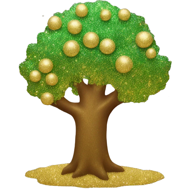 glitter tree emoji