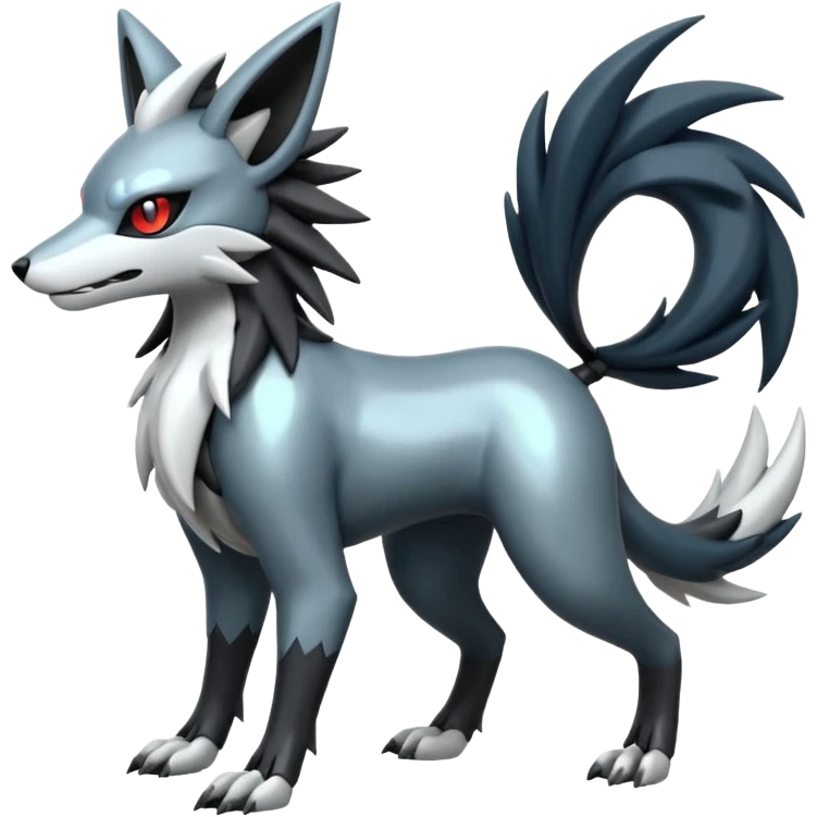 Futuristic Mightyena-Silvally-Fakémon-hybrid-creature (full body)  emoji