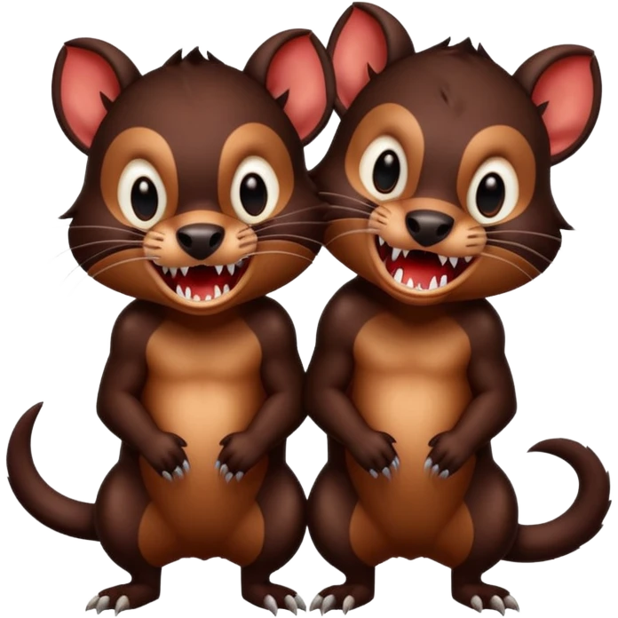 two headed tasmanian emoji