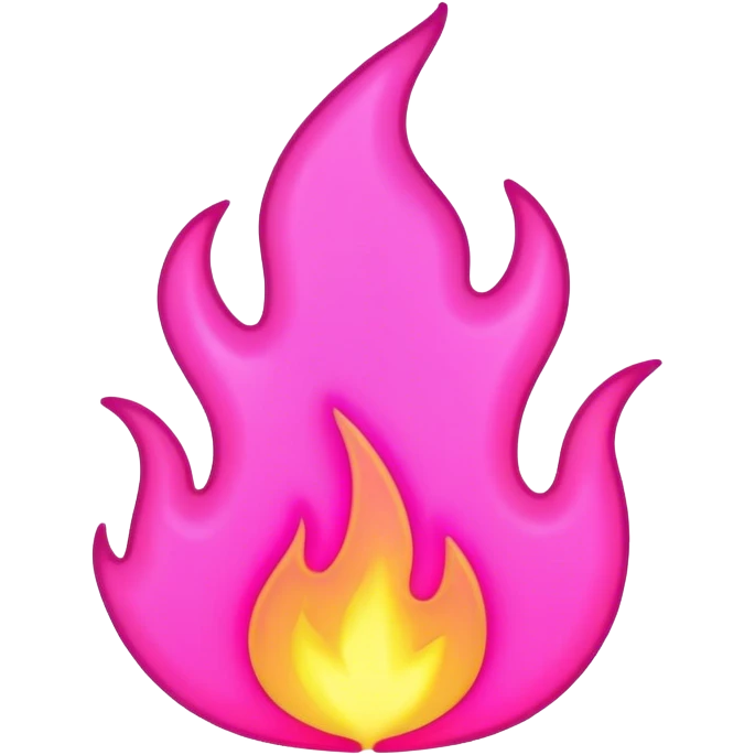 outline-pink-neon-flame emoji