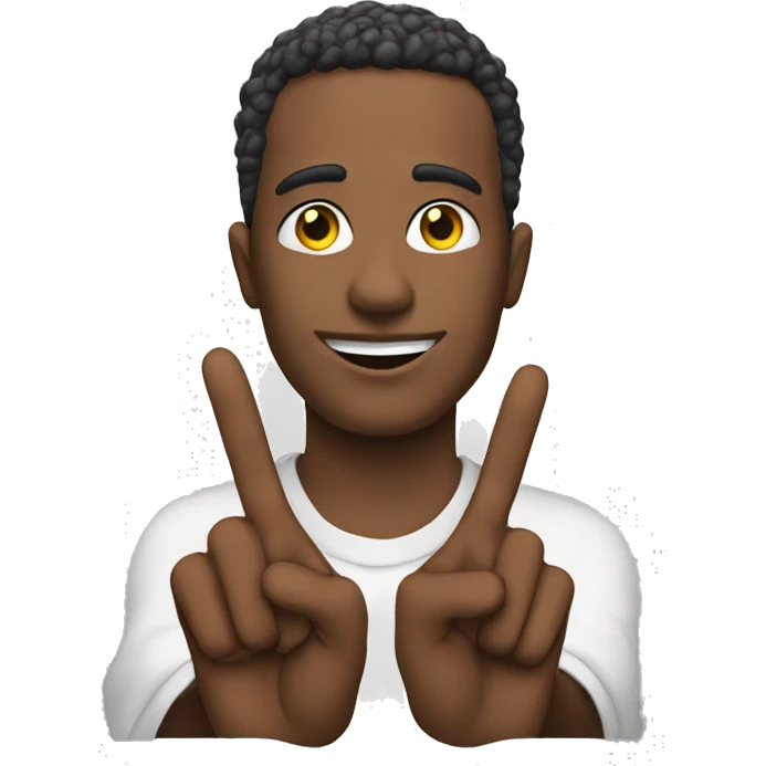Peace avec la main  emoji