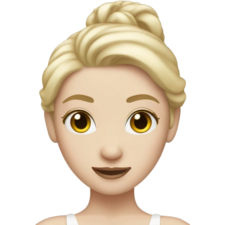 ballerina blonde pale white skin emoji