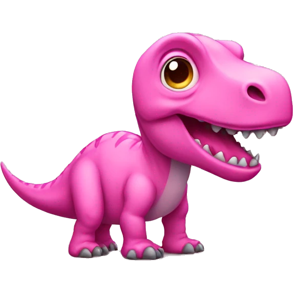 Pink dinosaur emoji
