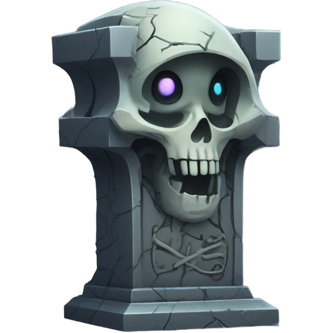 Cyborg grave emoji