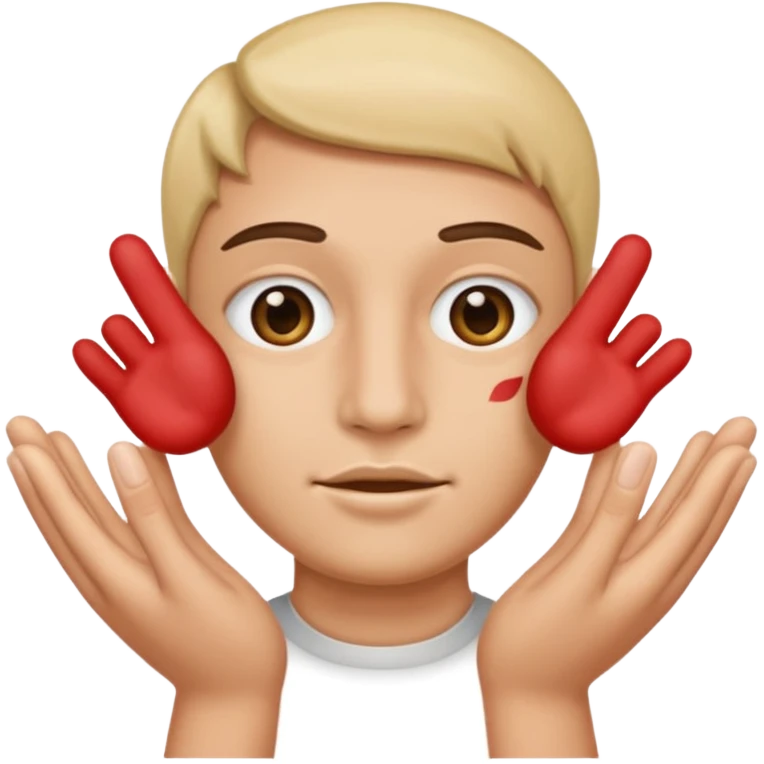 Tête qui a 2 mains l’une qui tient un 6 l’autre un 7 emoji