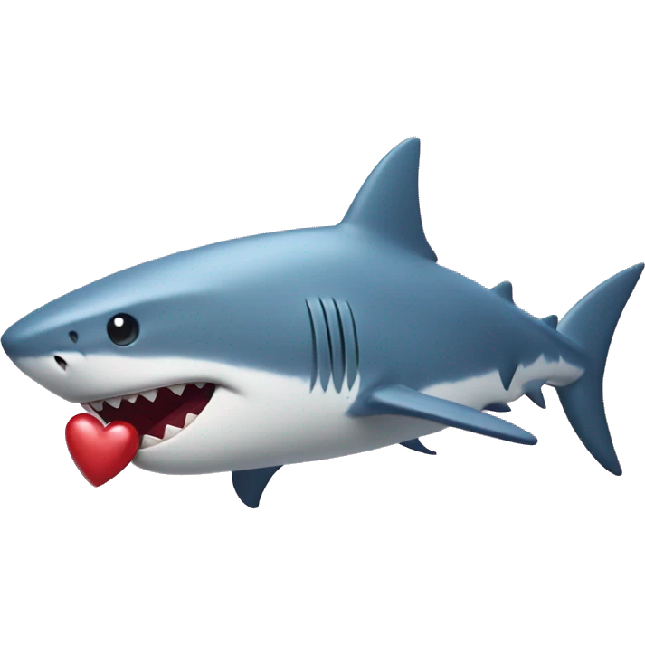 Shark with hearts emoji