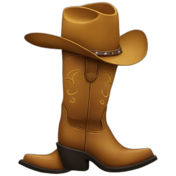 Cowboy boot emoji