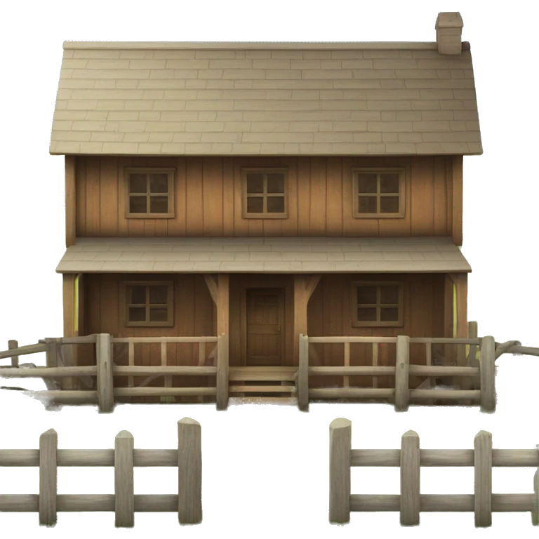 wooden farmhouse bulding emoji