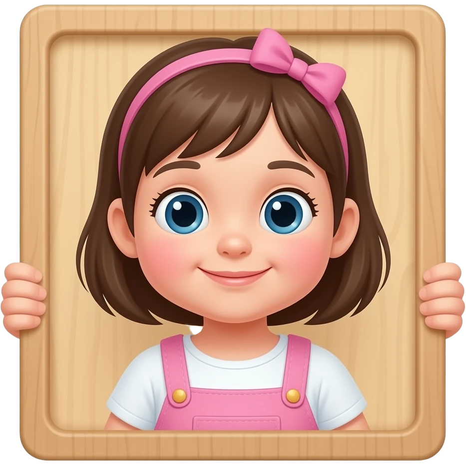 Uma neném Menina brincando com chacoalho emoji