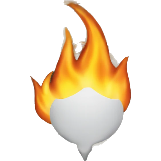 Money on flame emoji