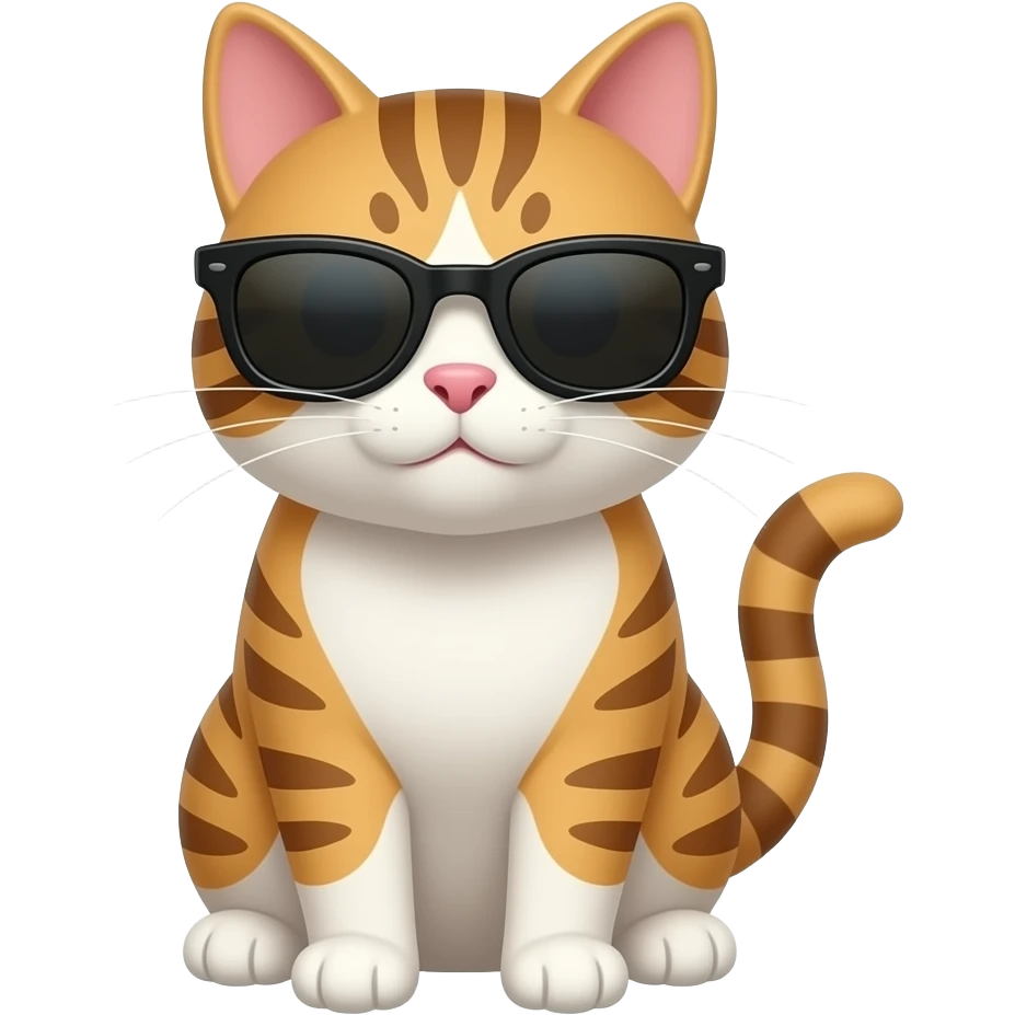 Cat wearing sunglasses emoji