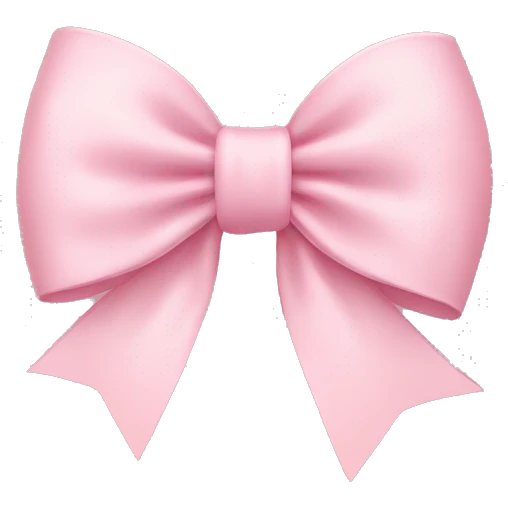 light pink bow on light pink bow emoji