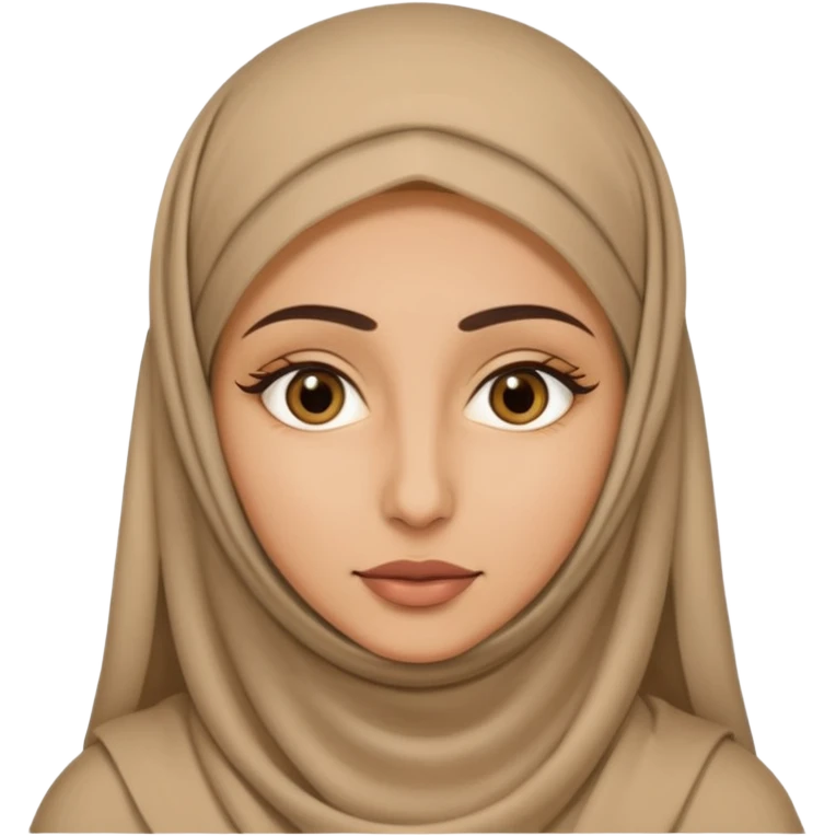 arab woman with niquab cover face emoji