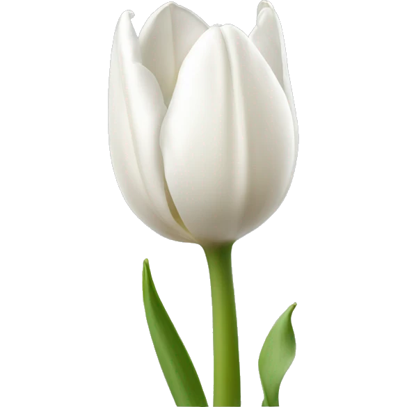 white tulip emoji