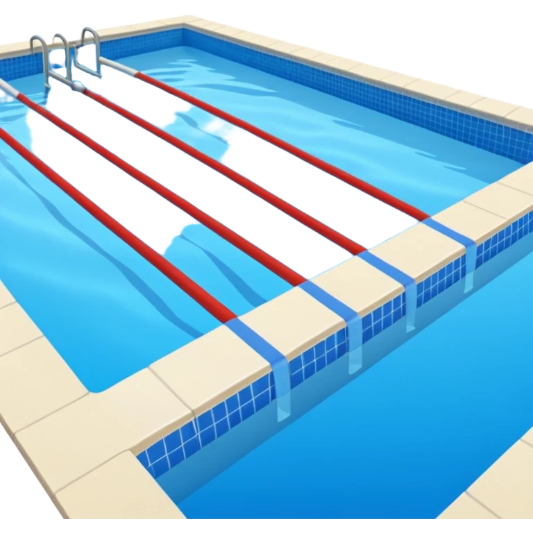 Lap swimming pool with lane lines emoji