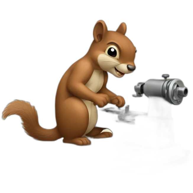 squirrel at a lathe emoji