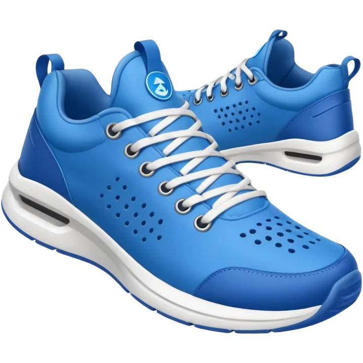 Tiburon con zapatillas azules emoji