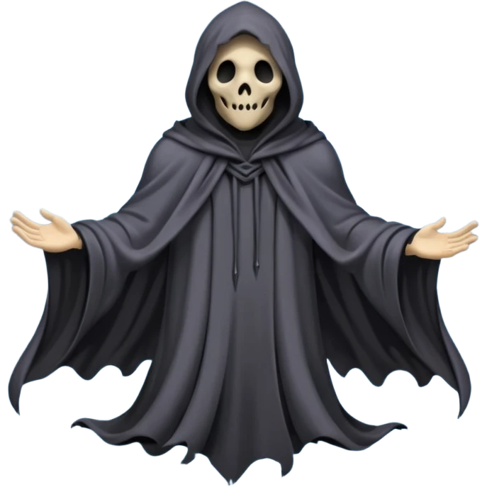 Dementor without face Floating in the air emoji