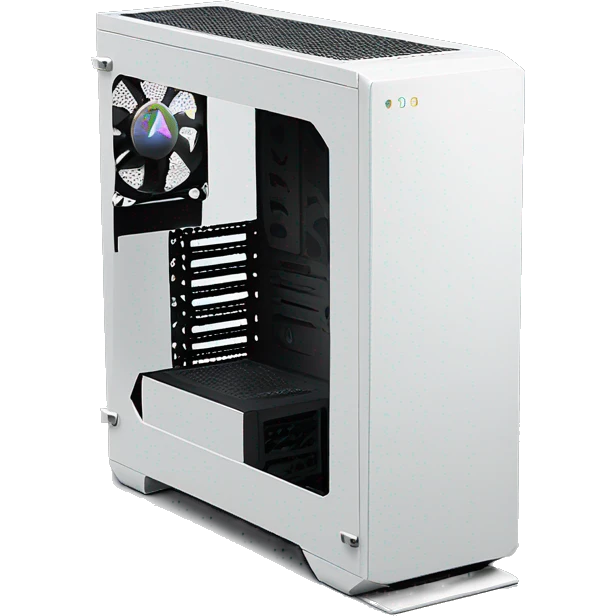Pc mid-tower case with RGB emoji