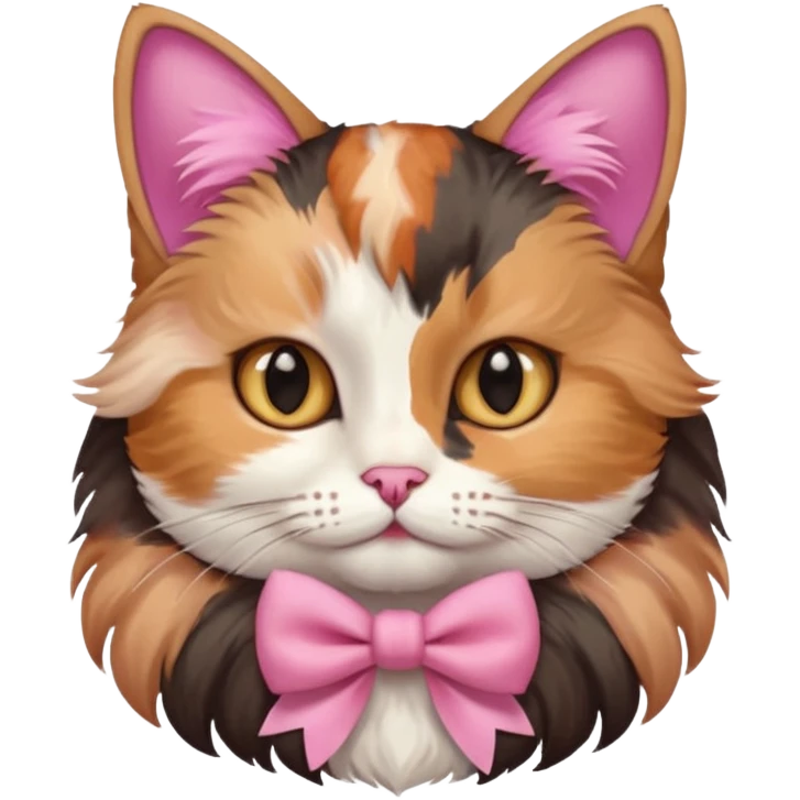 Cat but cat have 🎀  emoji