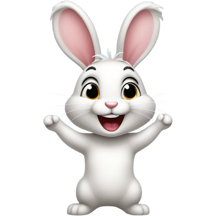 Bunny singing  emoji
