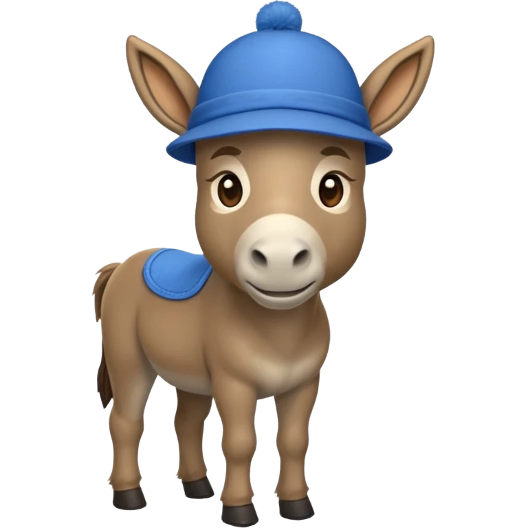donkey with blue hat emoji