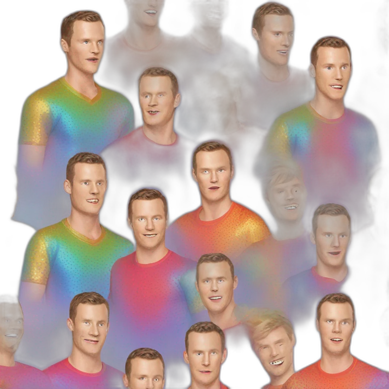 Disco Jonathan Toews wearing rainbow lace shirt emoji