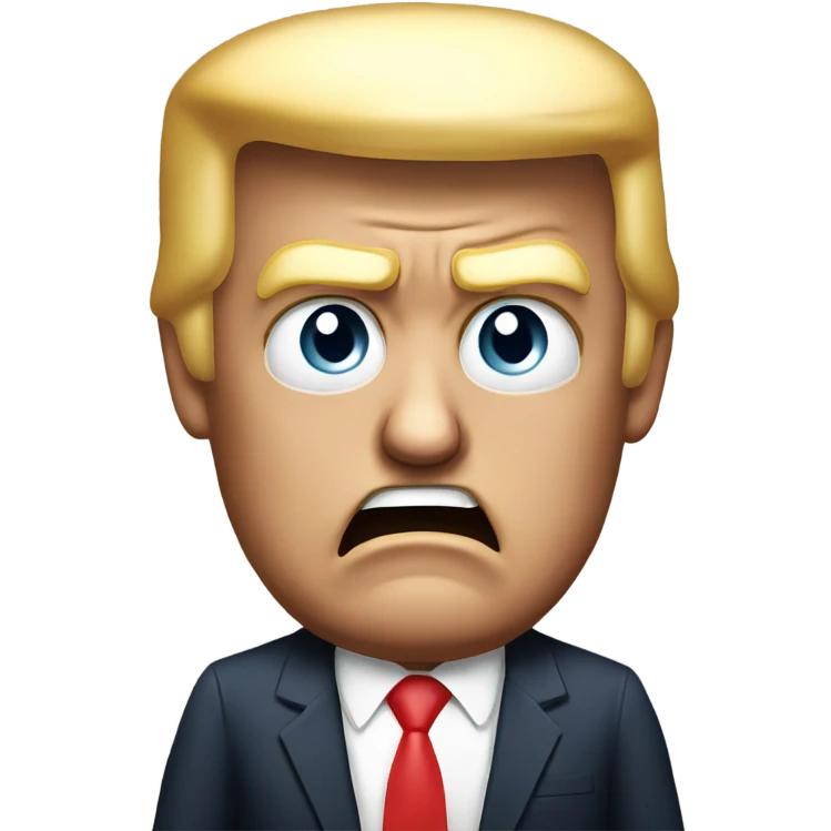 President donald trump angry emoji