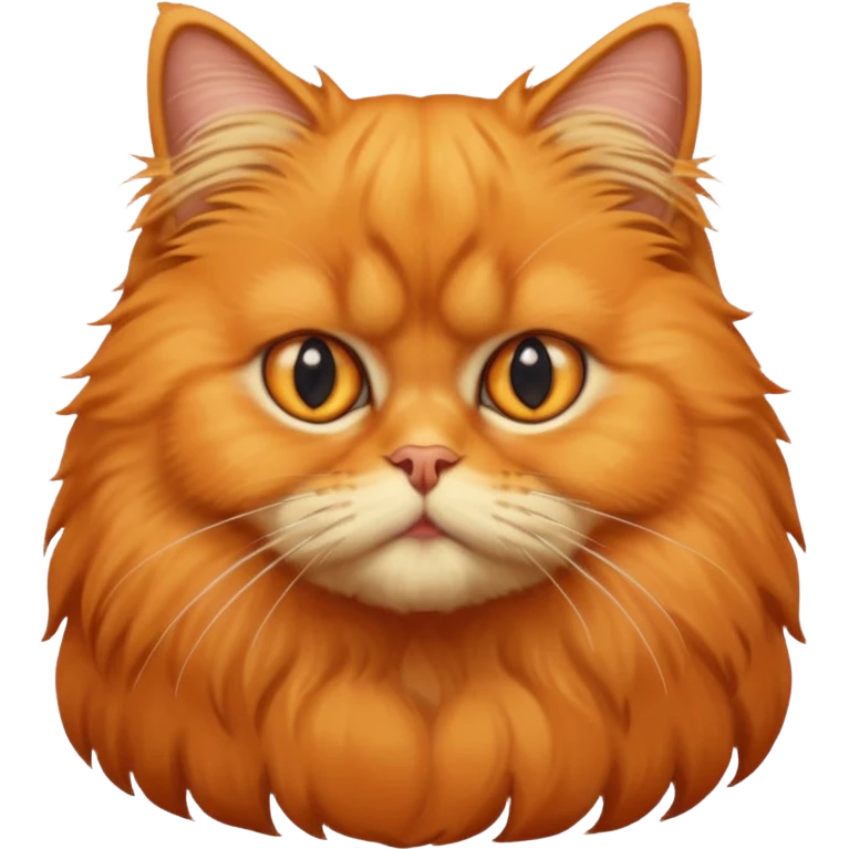 orange Persian cat emoji