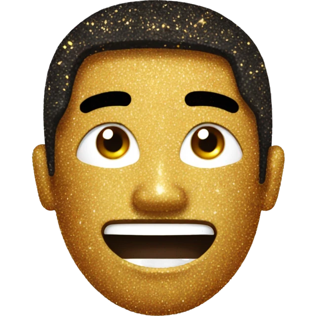 straight flash burnt with glitter  emoji