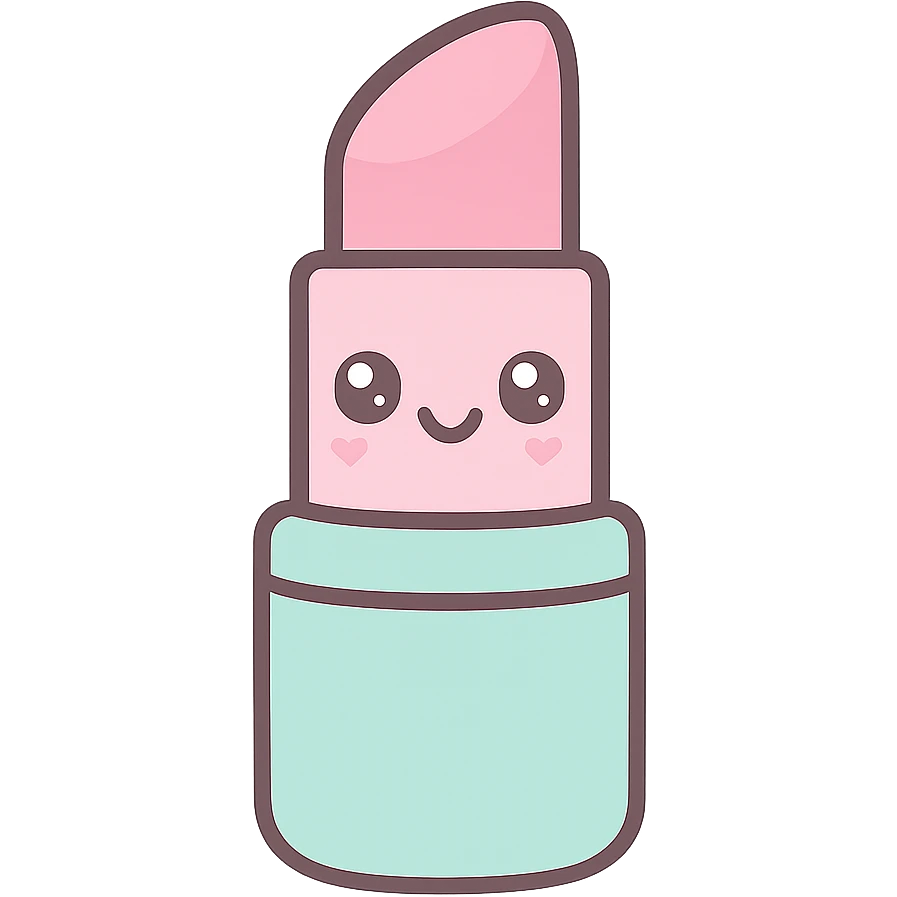 lipstick emoji, kawaii style emoji