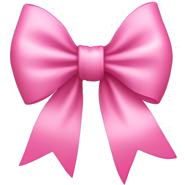 Cute pink bow  emoji