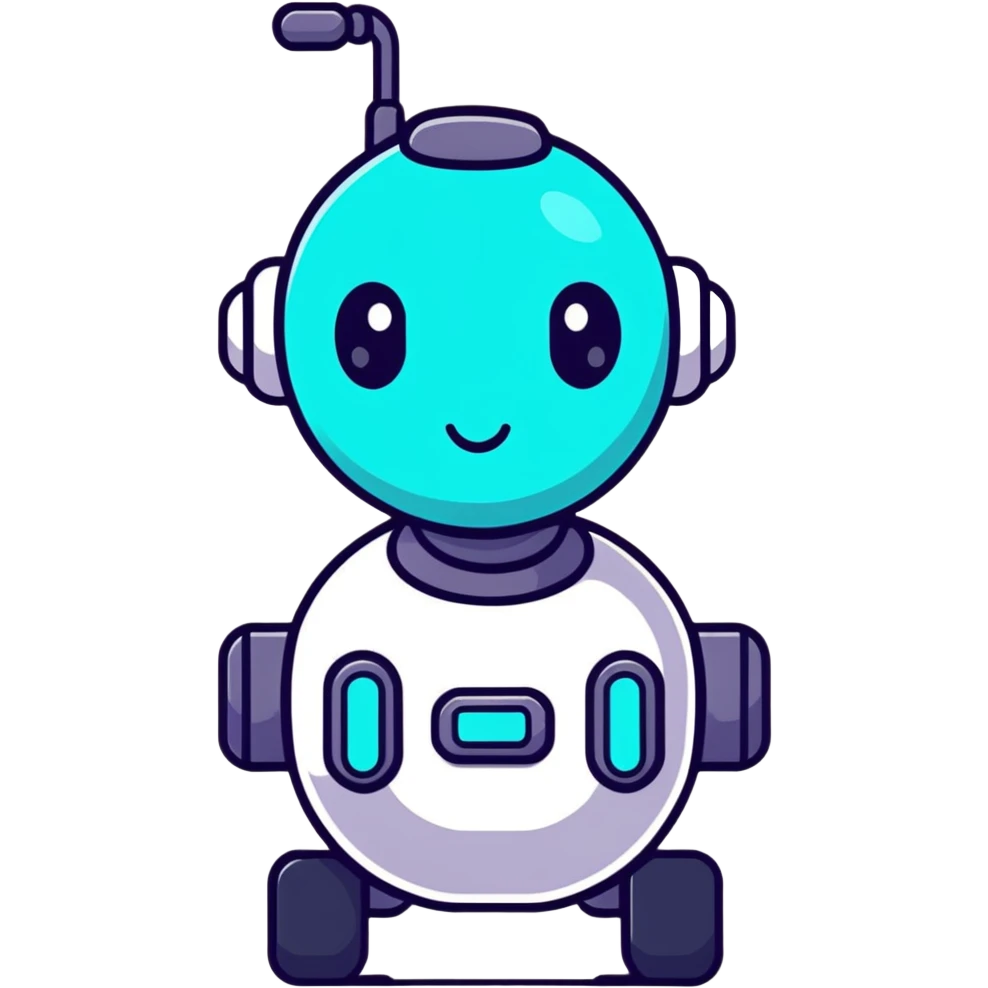 cute AI bot emoji