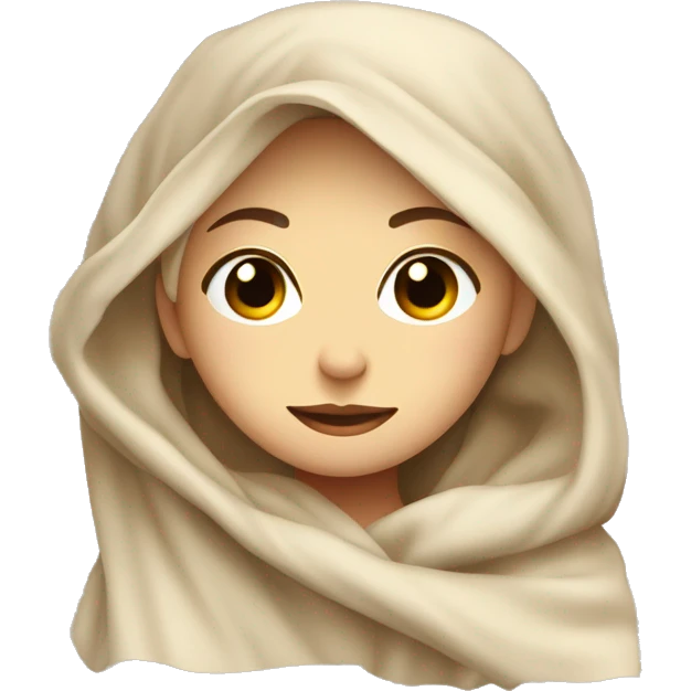 Beige clean girl folded plaid blanket  emoji