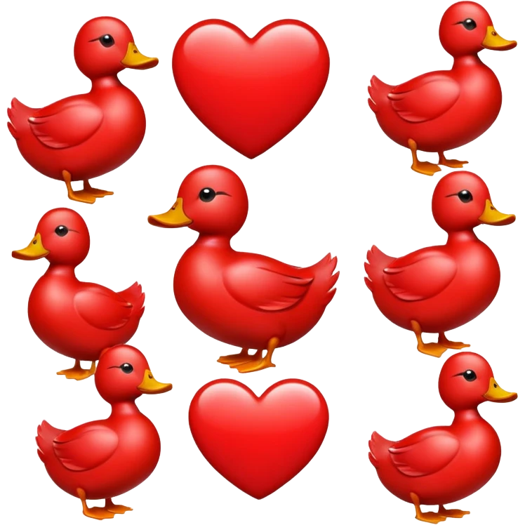 Love heart duck emoji