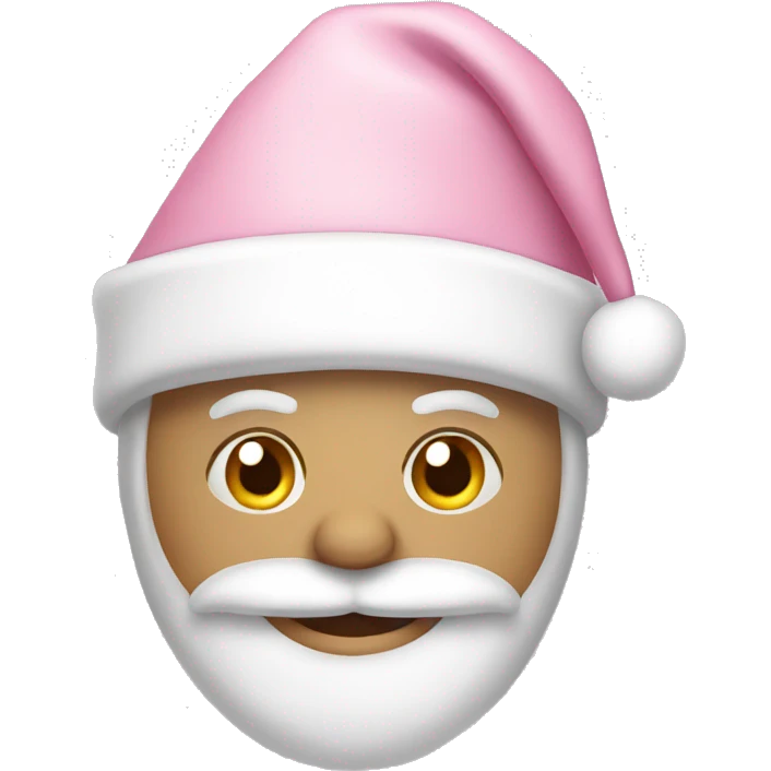 Light pink Santa hat emoji