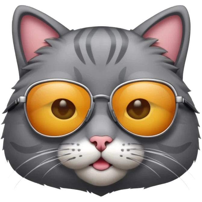 Cat wearing sunglasses emoji