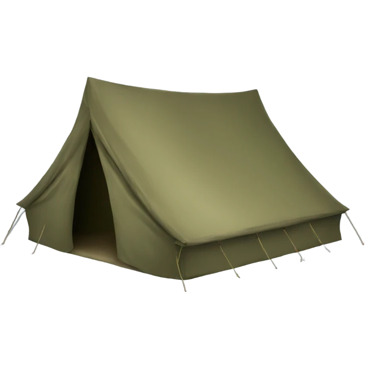 Military tent emoji