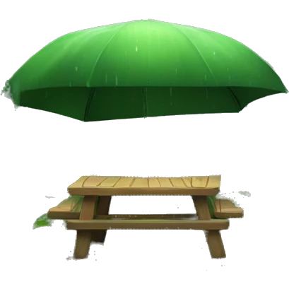 A cozy rain forest emoji