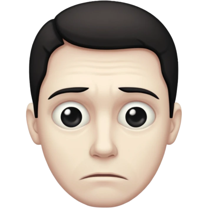 a gloomy, sad, ugly man emoji