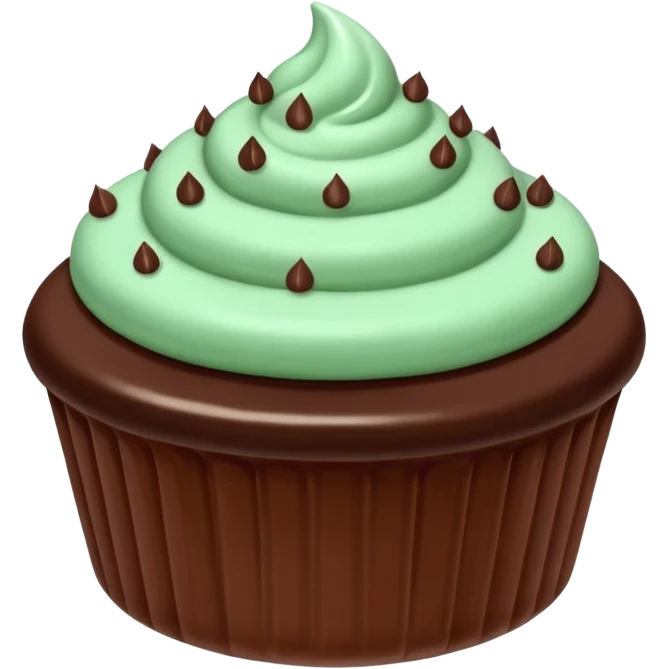 malteada de menta con chocolate emoji