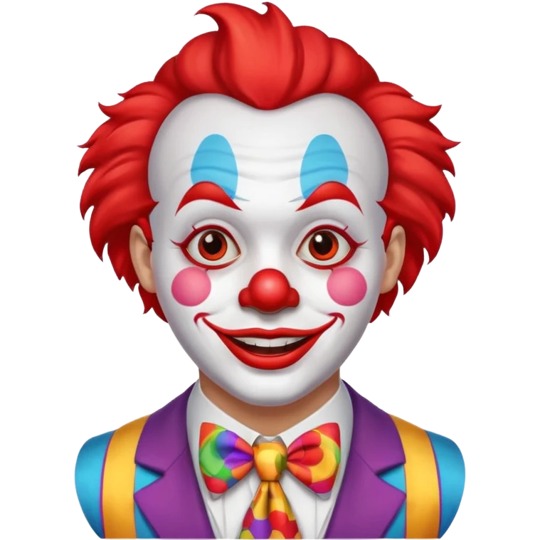 clown with tie emoji